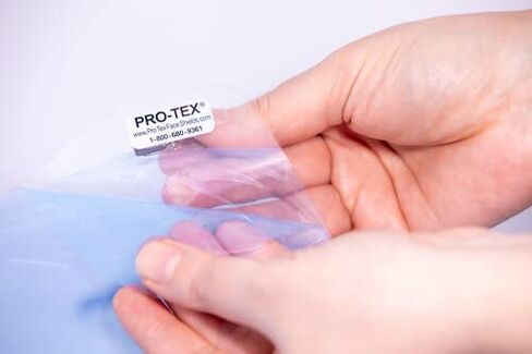 مجموعة عينات دروع الوجه من PRO-TEX، دروع الوجه المثبتة من PRO-TEX، قطعة واحدة لكل مقاس FS6، FS8، Med-LG in Kuwait