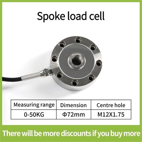 Load Cell Sensor HX711 AD Module Weight Electronic Scale 50KG 100KG 200KG 300KG 500KG 1Pcs(Range 0-50KG) in Kuwait