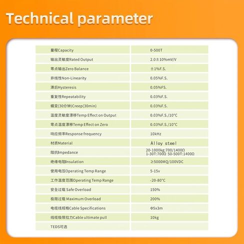 Load Cell Sensor HX711 AD Module Weight Electronic Scale 50KG 100KG 200KG 300KG 500KG 1Pcs(Range 0-50KG) in Kuwait