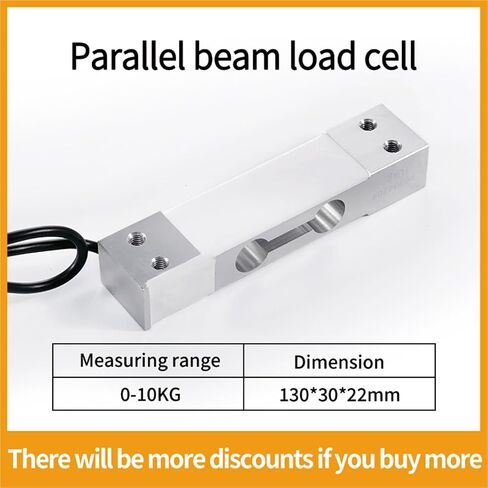 Load Cell Scale Sensor HX711 AD Module Weight Electronic Beam Type 6KG 10KG 20KG 40KG 80KG 1Pcs(Range 0-10KG) in Kuwait