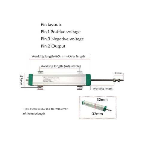مستشعر الإزاحة الخطية، KTC-425-750mm ماكينة قولبة الحقن مسطرة إلكترونية محول الموضع الخطي (475 مم) in Kuwait