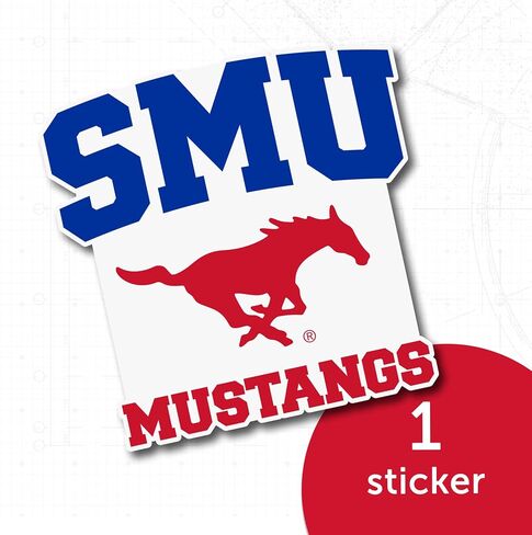 ملصق جامعة صبار الصحراء الجنوبية الميثودية SMU موستانج ملصق حائط من الفينيل‏ للكمبيوتر المحمول زجاجة مياه سجل قصاصات السيارة (IND 5) in Kuwait