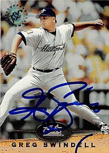 Autograph 122711 Houston Astros 1995 Topps Stadium Club No. 275 Greg Swindell Autographed Baseball Card in Kuwait