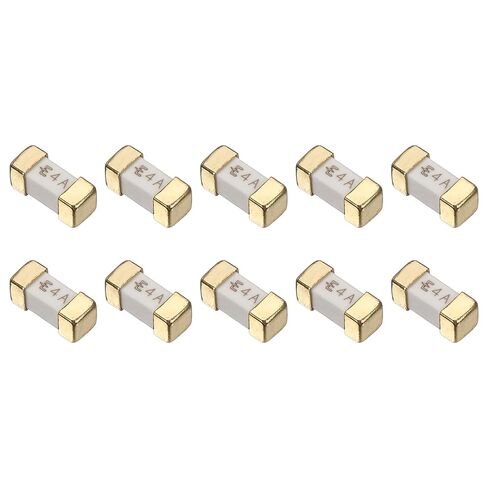 MECCANIXITY 10 عبوات 250 فولت 30 أمبير جهاز تثبيت على السطح، تركيب سطحي سريع المفعول 1808/2410/6125 صمامات سيراميك مربعة لأجهزة البطارية ونظام الاتصالات على الحماية الحالية، ذهبي in Kuwait