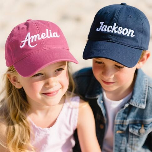 Custom Toddler Baseball Cap with Name, Personalized Embroidered Baseball Hats for Kid, Girl Boy Birthday Christmas Daily Gift in Kuwait