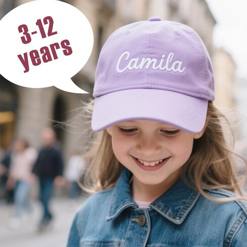 Custom Toddler Baseball Cap with Name, Personalized Embroidered Baseball Hats for Kid, Girl Boy Birthday Christmas Daily Gift in Kuwait