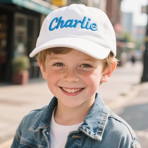 Custom Toddler Baseball Cap with Name, Personalized Embroidered Baseball Hats for Kid, Girl Boy Birthday Christmas Daily Gift in Kuwait