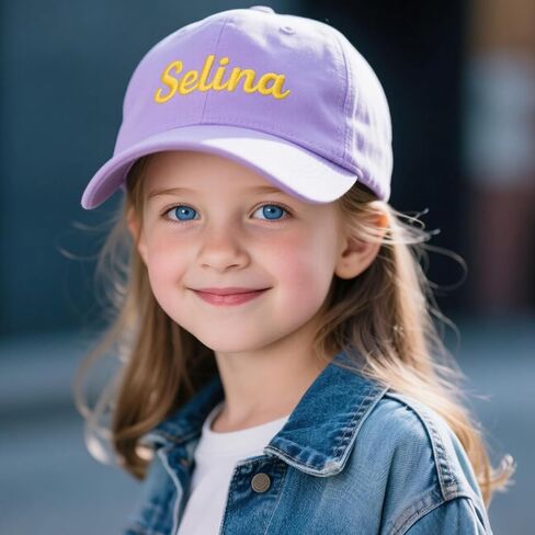 Custom Toddler Baseball Cap with Name, Personalized Embroidered Baseball Hats for Kid, Girl Boy Birthday Christmas Daily Gift in Kuwait