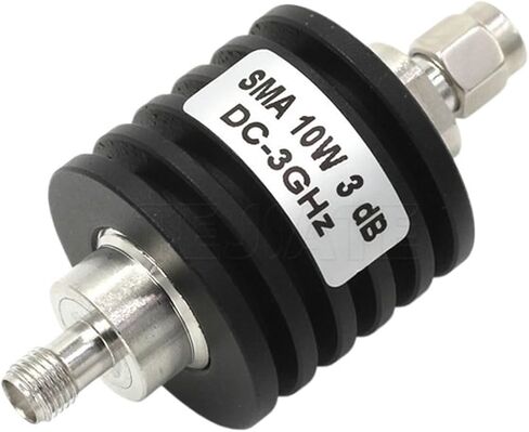 1PCS SMA-JK 10W RF Coaxial Male and Female DC-3GHz 1DB-40DB Fixed Connector Attenuator(SMA-JK 10W 3DB) in Kuwait