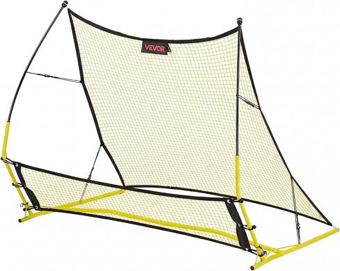 VEVOR Upgrated Soccer Rebounder Net، 2-in-1 كرة القدم هدف Rebounder، سميكة الألياف الزجاجية أعمدة الحديد الأنابيب للتحكم الفردي للفريق، ممارسة التمرير، معدات تدريب الكرة سهلة الإعداد للمراهقين والبالغين in Kuwait