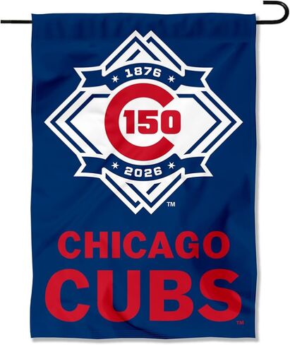 Chicago Baseball 150th Anniversary Double Sided Garden Flag in Kuwait