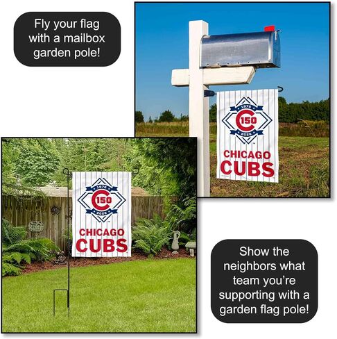 Chicago Baseball 150th Anniversary Double Sided Garden Flag in Kuwait