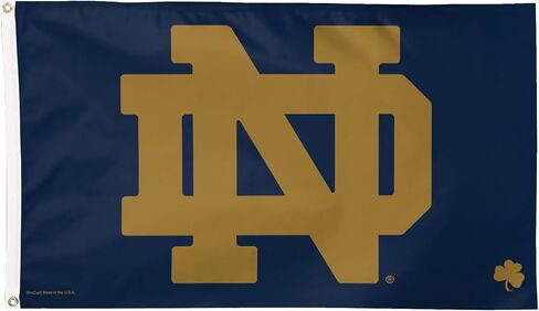 WinCraft NCAA Notre Dame Fighting Irish Deluxe Flag, 3 x 5', Multicolor in Kuwait
