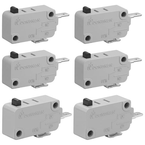 KW3A Microwave Oven Door Switch, 4 Normally Open 2 Normally Closes | 16A 125/250V Door Interloc, UL Recognized Component, 6 Pack in Kuwait