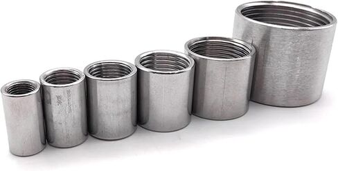 1 قطعة 1/8 "1/4" 1/2 "3/8" 3/4 "1" 1-1/4 "1-1/2" 304 الفولاذ المقاوم للصدأ BSPT أنثى تركيبات الأنابيب الملولبة موصل الغاز المياه موصل (1/8") in Kuwait