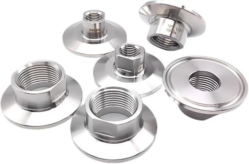 1 قطعة NPT أنثى الموضوع 1/4 "1/2" 3/4 "1" 304/316 الفولاذ المقاوم للصدأ ثلاثة المشبك الطويق 25.4 50.5 64 مم محول زيت الماء محلي الصنع (SS304، TC50.5MM_0.75 بوصة) in Kuwait