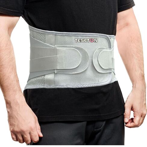TESETON Back Brace for Lower Back Pain Men Women 05-L | Lumbar Support Belt for Lower Back Pain with 3-Layer Adjustable Straps, Mesh for Herniated Disc,Sciatica,Scoliosis in Kuwait