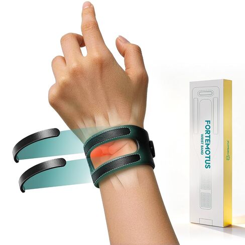 دعامة معصم FORTEMOTUS لدموع TFCC، دعم معصم TFCC مع وسادة شريط ناعمة مزدوجة لألم المعصم من جانب Ulnar والخنصر، عدم استقرار DRUJ، أسود، كبير in Kuwait