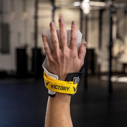 Victory Grips Women's V-Series X2 Freedom Hand Grips for Cross Training & Gymnastics – Soft Vegan High Protection Palm Grips with V-Series Wrist Support – 1 Pair in Kuwait