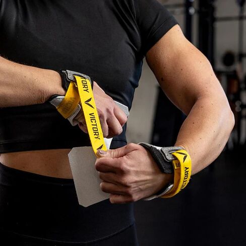 Victory Grips Women's V-Series X2 Freedom Hand Grips for Cross Training & Gymnastics – Soft Vegan High Protection Palm Grips with V-Series Wrist Support – 1 Pair in Kuwait