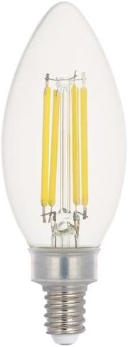 إضاءة Westinghouse 5358000 5.5 وات (ما يعادل 100 وات) B11 لمبة إضاءة LED ذات خيوط شفافة قابلة للتعتيم، قاعدة الشمعدانات in Kuwait