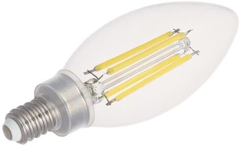 إضاءة Westinghouse 5358000 5.5 وات (ما يعادل 100 وات) B11 لمبة إضاءة LED ذات خيوط شفافة قابلة للتعتيم، قاعدة الشمعدانات in Kuwait