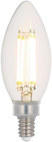 إضاءة Westinghouse 5358000 5.5 وات (ما يعادل 100 وات) B11 لمبة إضاءة LED ذات خيوط شفافة قابلة للتعتيم، قاعدة الشمعدانات in Kuwait