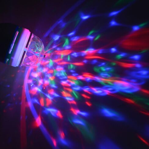 YouOKLight E26 الدورية RGB ديسكو الكرة الخفيفة، LED ستروب لمبة سحرية الكرة الخفيفة، لحفلة عيد ميلاد نادي بار كاريوكي عيد الهالوين عيد الميلاد in Kuwait