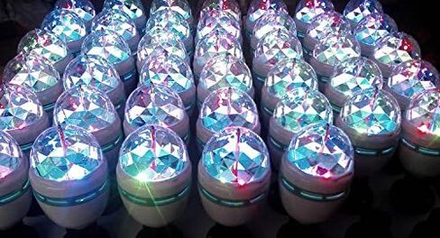 YouOKLight E26 الدورية RGB ديسكو الكرة الخفيفة، LED ستروب لمبة سحرية الكرة الخفيفة، لحفلة عيد ميلاد نادي بار كاريوكي عيد الهالوين عيد الميلاد in Kuwait