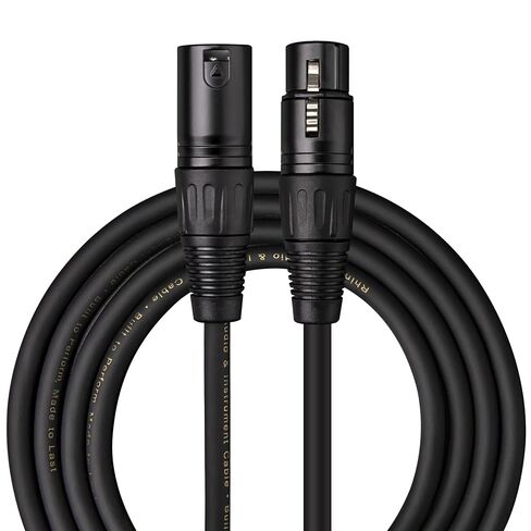 كابل XLR بطول 10 أقدام، كابل ميكروفون متوازن 3 دبابيس ذكر إلى أنثى، سلك صوت محمي OFC لتسجيل الاستوديو، البودكاست، المسرح المباشر ومكبر صوت PA in Kuwait