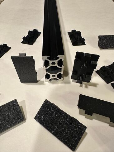 15-pc End Caps for 2040 Series Aluminum Extrusion, 20mmx40mm - New Design - Thicker, Stronger, Snug and Better Fit for T-Slot Style Profiles ! in Kuwait