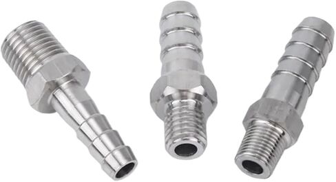 4mm 6mm 8mm 10mm 12mm 14mm 16mm 19mm Hose M8x1 Male Thread Stainless Steel High Pressure Pipe Fitting(12mm) in Kuwait