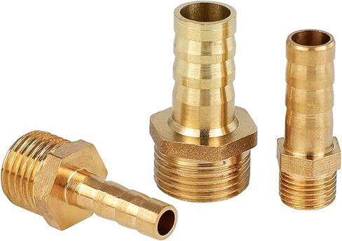 Whosale LAIZE تركيب نحاسي 16 مم ذكر أنثى خيط 1/8 "1/4" 3/8 "1/2" موصل نحاسي مشترك (PCF 10PCS، 16MM_1/4") in Kuwait