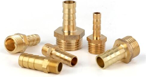 Whosale LAIZE تركيب نحاسي 16 مم ذكر أنثى خيط 1/8 "1/4" 3/8 "1/2" موصل نحاسي مشترك (PCF 10PCS، 16MM_1/4") in Kuwait