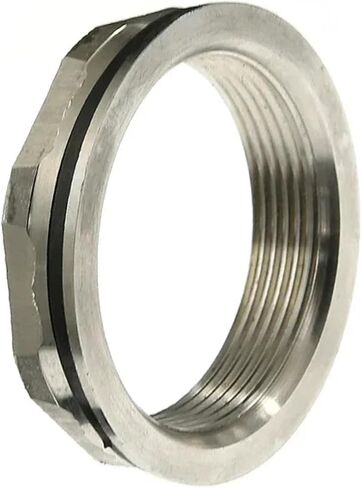 3/4"1"1.2"1.5"2 Inch Stainless Steel Pipe Fitting Water Tank Hole Drainer Connector Water Bucket Water Tower Joint(1l2F M25mm silicone) in Kuwait
