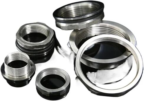 3/4"1"1.2"1.5"2 Inch Stainless Steel Pipe Fitting Water Tank Hole Drainer Connector Water Bucket Water Tower Joint(1l2F M25mm silicone) in Kuwait