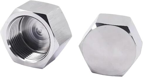 1/8" 1/4" 3/8" 1/2" 3/4" 1" NPT Metric Female Thread 304 Stainless Steel Hex Head End Cap Pipe Fitting(BSPP1.5) in Kuwait