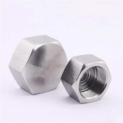 1/8" 1/4" 3/8" 1/2" 3/4" 1" NPT Metric Female Thread 304 Stainless Steel Hex Head End Cap Pipe Fitting(BSPP1.5) in Kuwait
