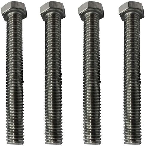 1/4" x 5" - 20. 304-STAINLESS Steel - HEX Head Bolt - 304 Grade. General Purpose - Hurricane Bolt (25) in Kuwait