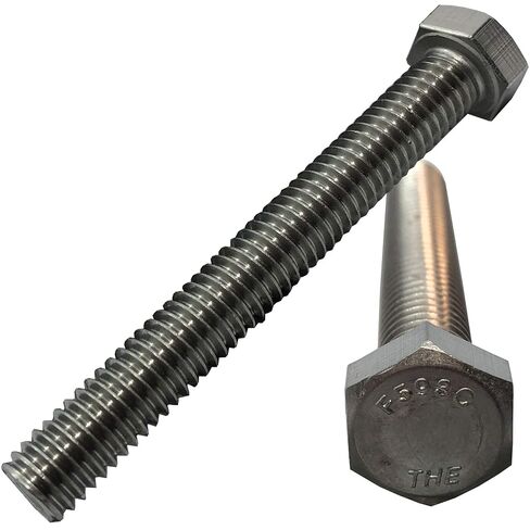 1/4" x 5" - 20. 304-STAINLESS Steel - HEX Head Bolt - 304 Grade. General Purpose - Hurricane Bolt (25) in Kuwait