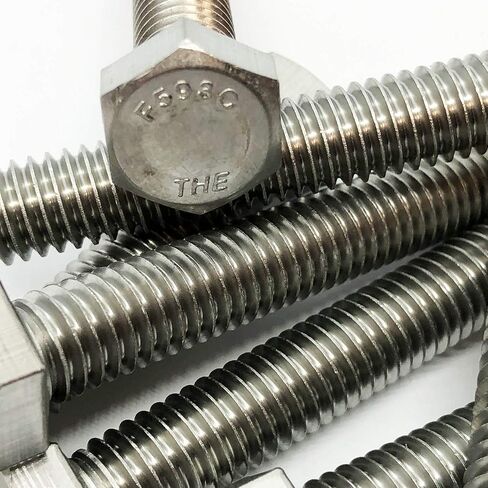 1/4" x 5" - 20. 304-STAINLESS Steel - HEX Head Bolt - 304 Grade. General Purpose - Hurricane Bolt (25) in Kuwait