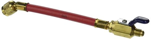 Yellow Jacket 25602 9" FlexFlow and Low Loss Adapter Hoses, Red Hose Only in Kuwait