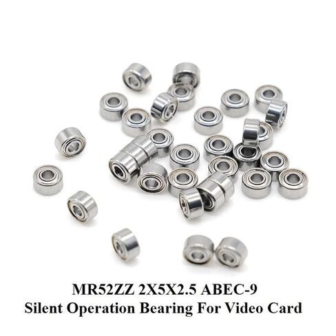 10 قطع MR52ZZ تحمل 2X5X2.5mm ABEC-9 مصغرة تحمل بطاقة الرسومات مروحة تحمل استبدال تحمل الصامت in Kuwait