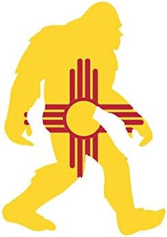 EW Designs New Mexico Bigfoot Sticker Decal Vinyl NM Big Foot Sasquatch yeti Bumper Sticker Vinyl Sticker Car Truck Decal 5" in Saudi Arabia