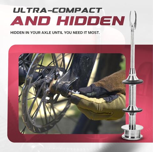 مجموعة أدوات إصلاح الإطارات بدون أنابيب MTB التي يجب أن يحملها كل راكب - متاجر أدوات توصيل إطارات الدراجة في المحور الأمامي - مجموعة توصيل الإطارات السريعة - الفولاذ المقاوم للصدأ - 5 مقابس - الولايات المتحدة الأمريكية in Kuwait