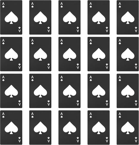 فتاحات زجاجات البوكر Ace of Spades من Lmaytech - 50 قطعة من فتحات غطاء البيرة من الفولاذ المقاوم للصدأ بحجم بطاقة الائتمان، هدايا حفلات الزفاف، هدايا وصيفات العروس، مستلزمات الكازينو وأعياد الميلاد بالجملة (أسود) in Kuwait