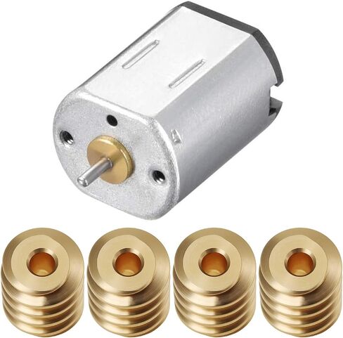 10Pcs Brass Worm Gear M0.4 5mm Diameter 6mm Length 1.5mm Bore Compatible with Model Trains Right-Hand Thread for Motor Replacement in Kuwait
