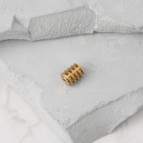 10Pcs Brass Worm Gear M0.4 5mm Diameter 6mm Length 1.5mm Bore Compatible with Model Trains Right-Hand Thread for Motor Replacement in Kuwait