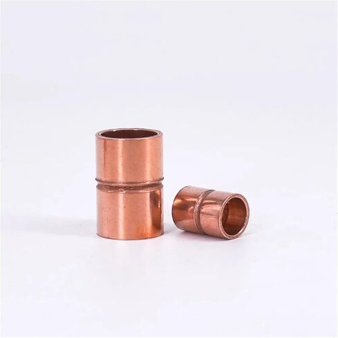 6.35-159mm 1/4 "3/8" 1/2 "5/8" 3/4 "1" -6.25 "ID النحاس نهاية تغذية لحام مستقيم اقتران الأنابيب المناسب موصل مكيف الهواء (12x8mm) تركيبات السباكة in Kuwait