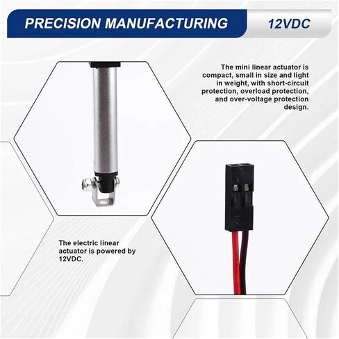 A76I-Micro محرك خطي 2 بوصة، 30N/6.75Lb، سرعة 30 مم/ثانية محرك كهربائي مقاوم للماء المحرك الخطي 12 فولت in Kuwait